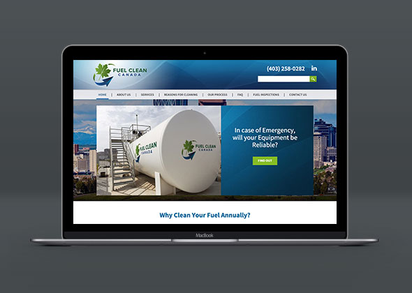 fuel clean new website design